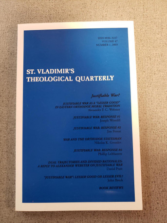 St Vladimir's Theological Quarterly, vol. 47, no. 1 (2003)