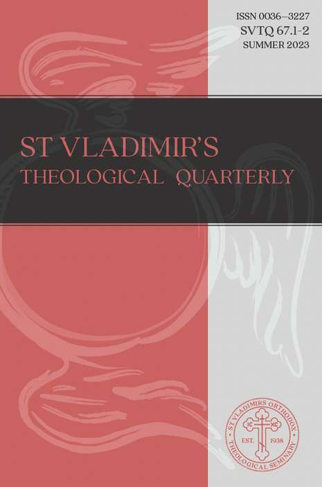 St Vladimir's Theological Quarterly, Volume 67, Numbers 1-2 (2023)