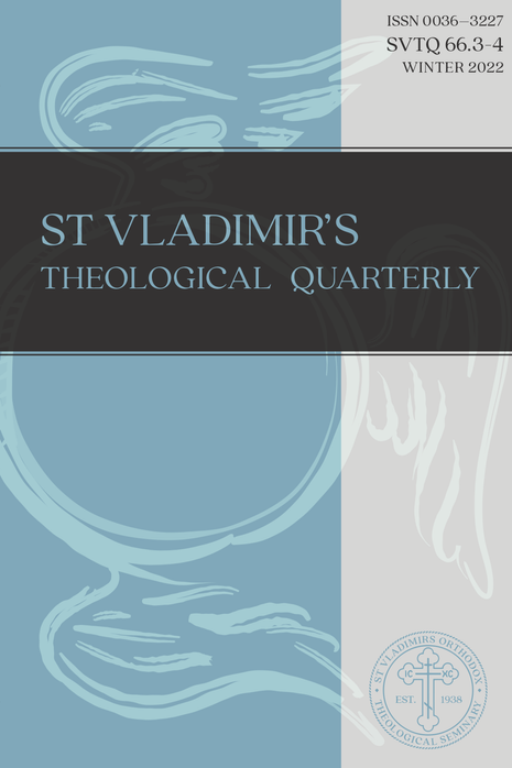 St Vladimir's Theological Quarterly, Volume 66, Numbers 3-4 (2022)